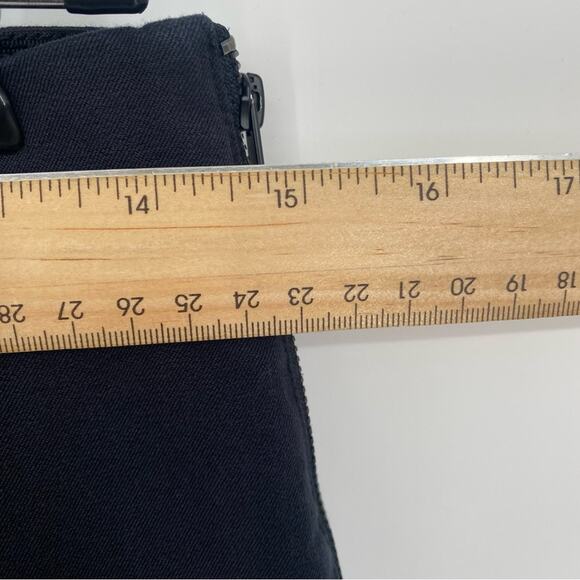 Everlane Pants Black Curvy Side Zip Stretch Office Quiet Luxury Cropped 8 - Picture 9 of 12